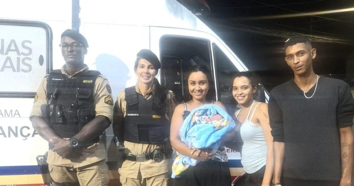 video-mostra-pm-salvando-bebe-de-quatro-dias-que-se-engasgou-em-bh;-assista