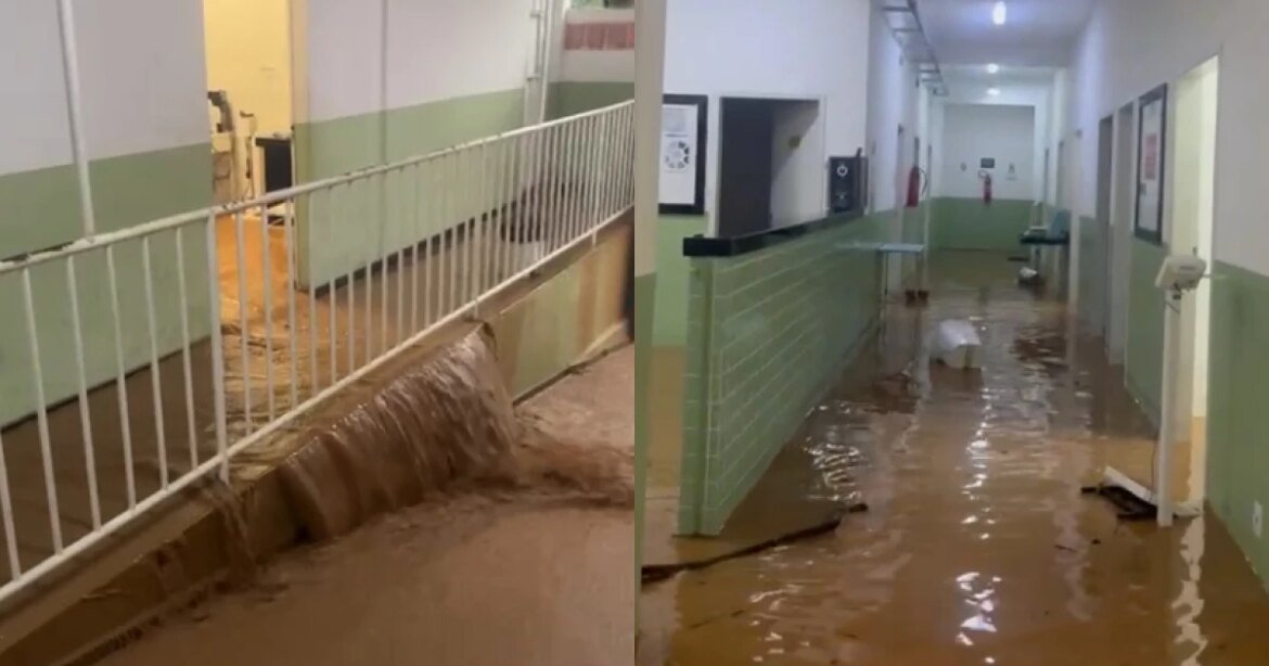 video:-tempestade-inunda-ubs-em-sabara,-causa-perda-de-medicamentos-e-estraga-equipamentos